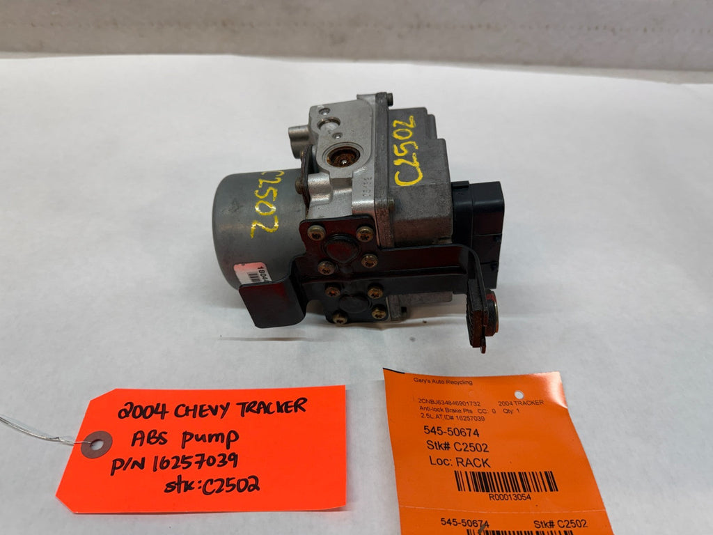 04 CHEVROLET TRACKER 2.5 ABS ANTI LOCK BRAKE PUMP MODULE 18025773 16257039 99-04