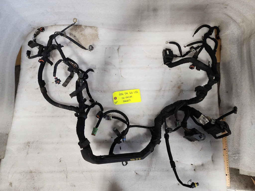 06 07 GMC CHEVROLET 2500HD DURAMAX 6.6 LBZ ENGINE MOTOR WIRING HARNESS LOOM