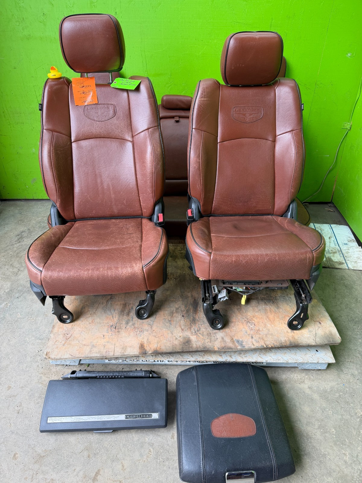 10 11 12 DODGE RAM 2500 3500 LONGHORN FRONT REAR SEATS CONSOLE LID