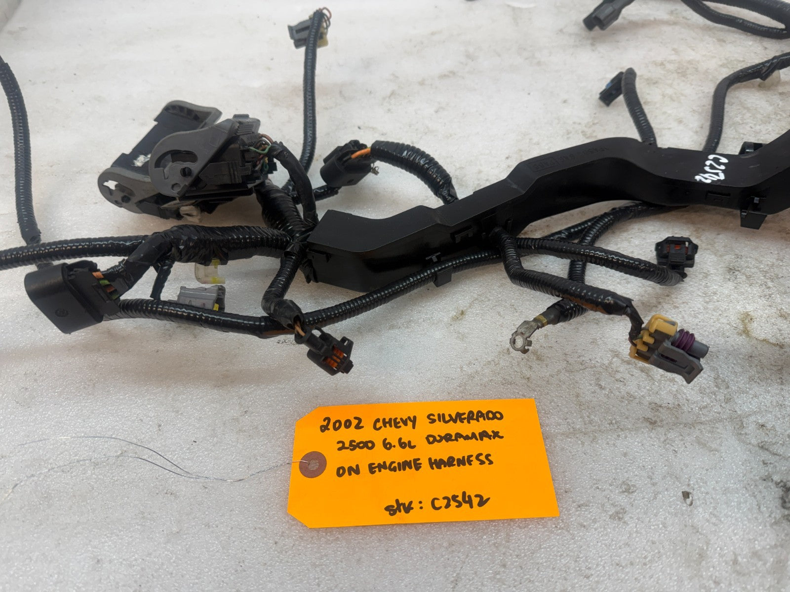 01 02 Chevrolet GMC DURAMAX LB7 6.6 ON ENGINE WIRING HARNESS LOOM