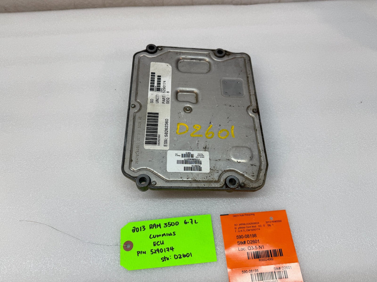13 14 15 DODGE RAM 2500 3500 6.7 CUMMINS ENGINE COMPUTER ECU ECM 5290174