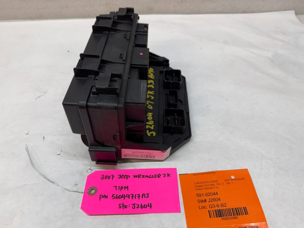 07 JEEP WRANGLER JK TIPM INTEGRATED MODULE FUSE BOX P56049717AJ