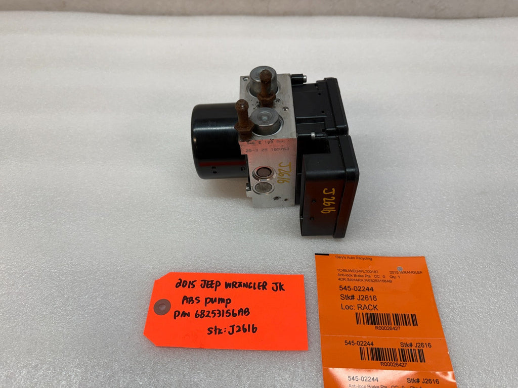 15 16 17 18 JEEP WRANGLER JK JKU OEM ABS ANTI LOCK BRAKE PUMP MODULE P68253156AB