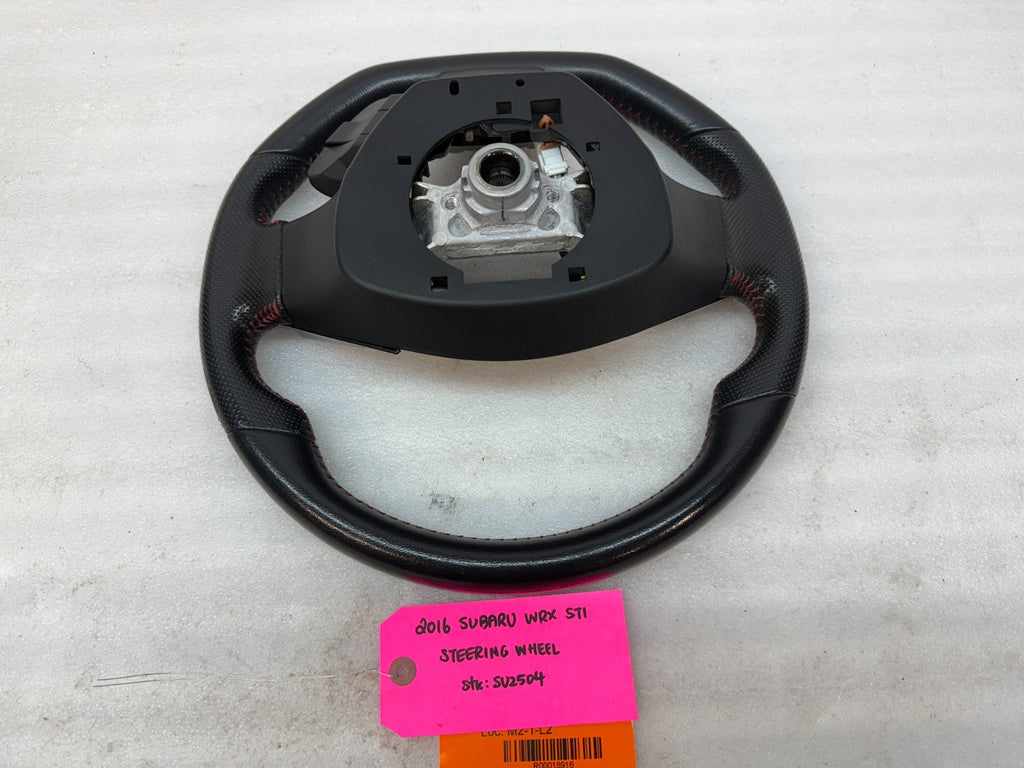 16 SUBARU IMPREZA WRX STi OEM FLAT BOTTOM STEERING WHEEL 15-21