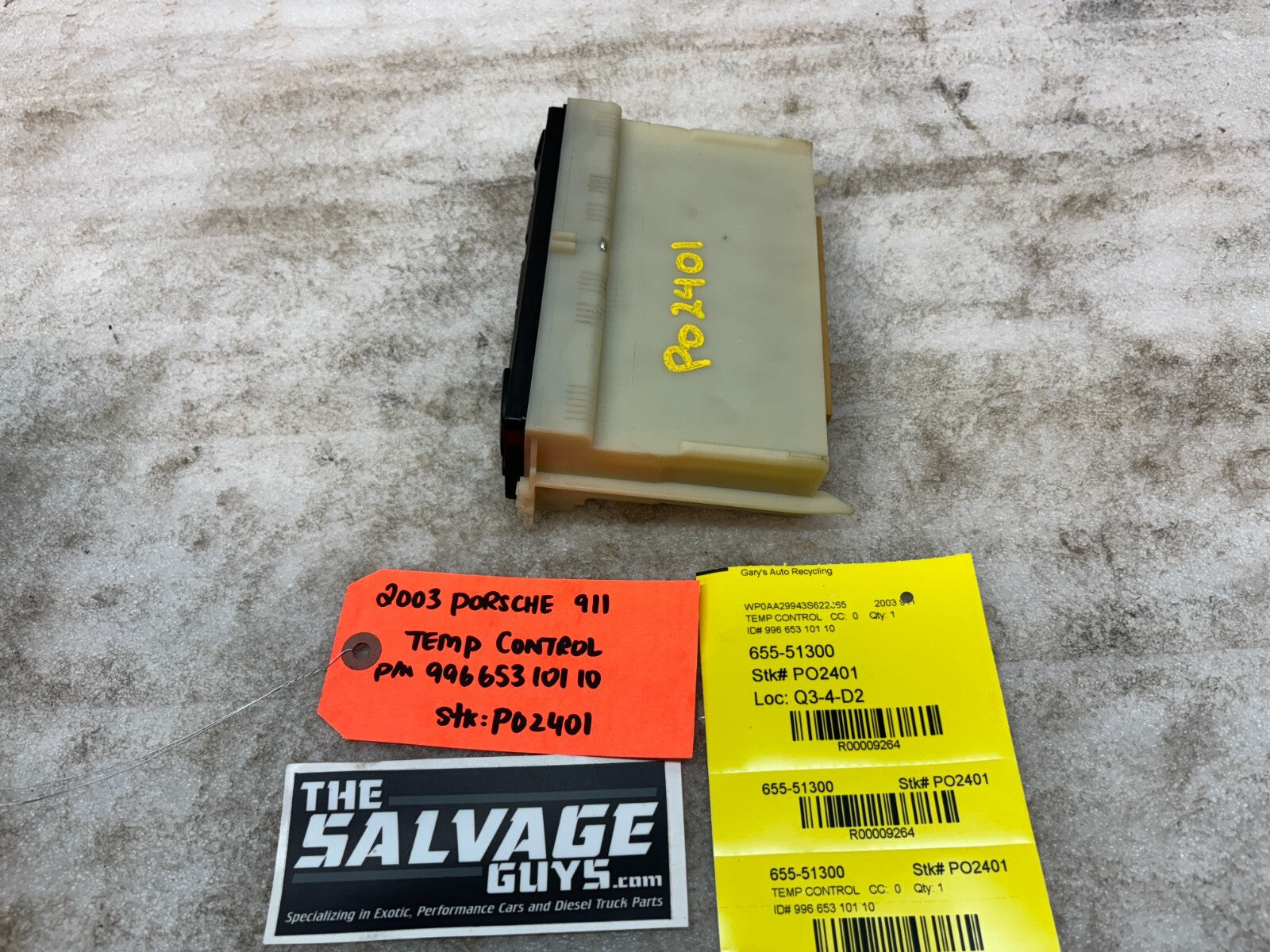 03 PORSCHE 996 996tt OEM HEATER AC A/C CLIMATE CONTROL 99665310110 01-05