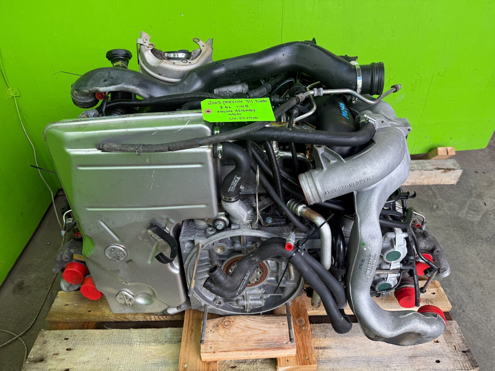 03 PORSCHE 996TT TURBO COMPLETE X50 3.6 ENGINE MOTOR ASSEMBLY 01-05 ONLY 46K!!