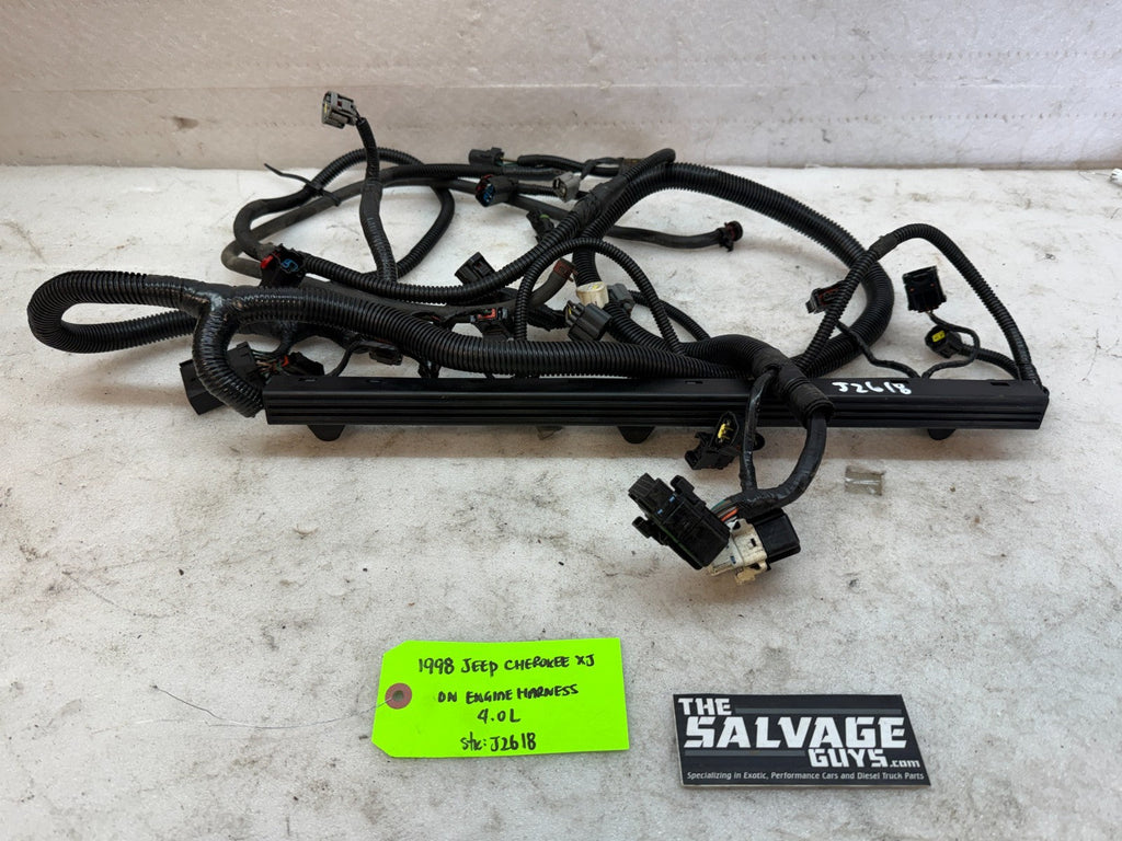 98 JEEP CHEROKEE XJ 4.0 AUTOMATIC ENGINE INJECTOR WIRING HARNESS LOOM 97-01