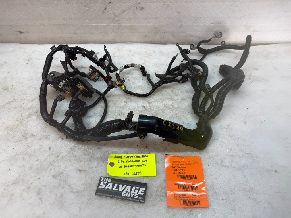 04 Chevrolet GMC 2500HD 3500HD DURAMAX 6.6 LLY DIESEL ENGINE WIRING LOOM HARNESS
