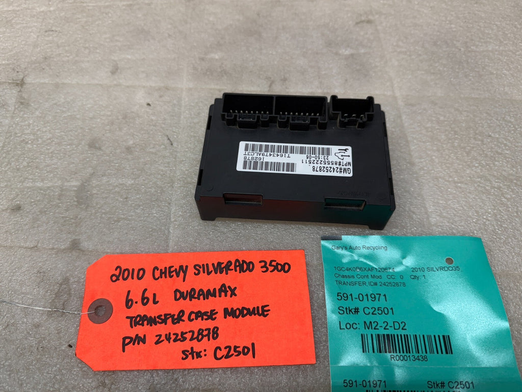 07-14 GMC SIERRA SILVERADO 2500 3500 TRANSFER CASE CONTROL MODULE 24252878