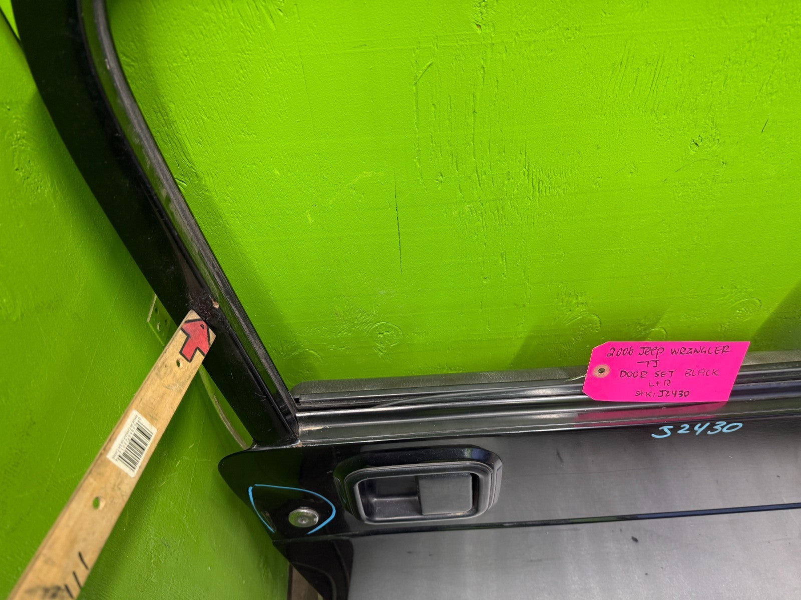 06 JEEP WRANGLER TJ LJ OEM FULL HARD DOORS COMPLETE KEY MIRRORS BLACK 97-06