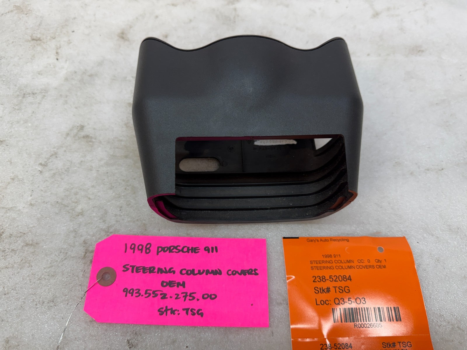 95-98 PORSCHE 911 993 OEM STEERING COLUMN COVERS TRIM 99355227500