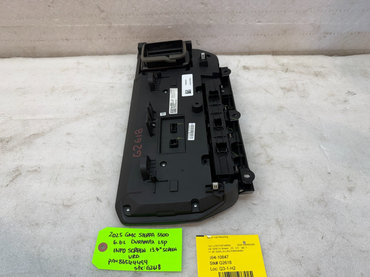 22-26 GMC 1500 2500 3500 SIERRA 13.4" RADIO TOUCHSCREEN DISPLAY VRD 86544494