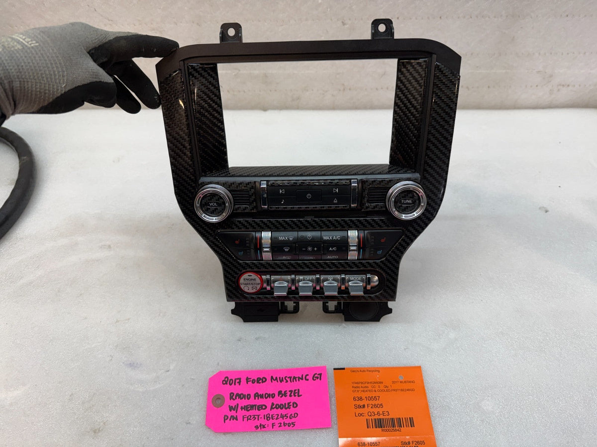 15 16 17 FORD MUSTANG GT SYNC 3 8.0 SCREEN RADIO STEREO BEZEL FR3T-18E245GD