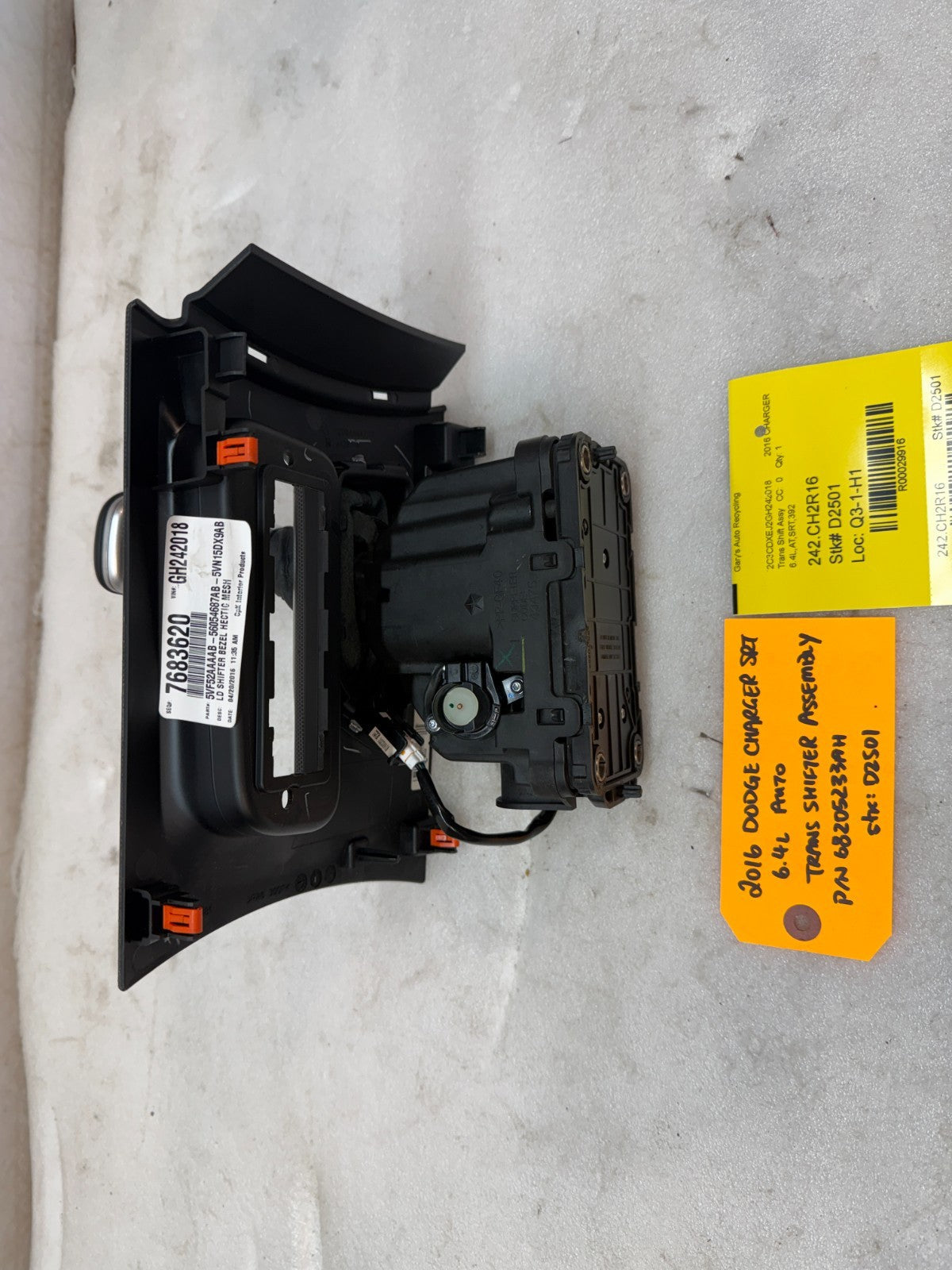 16 DODGE CHARGER HELLCAT SRT OEM TRANSMISSION SHIFTER 68205233AH 15-23