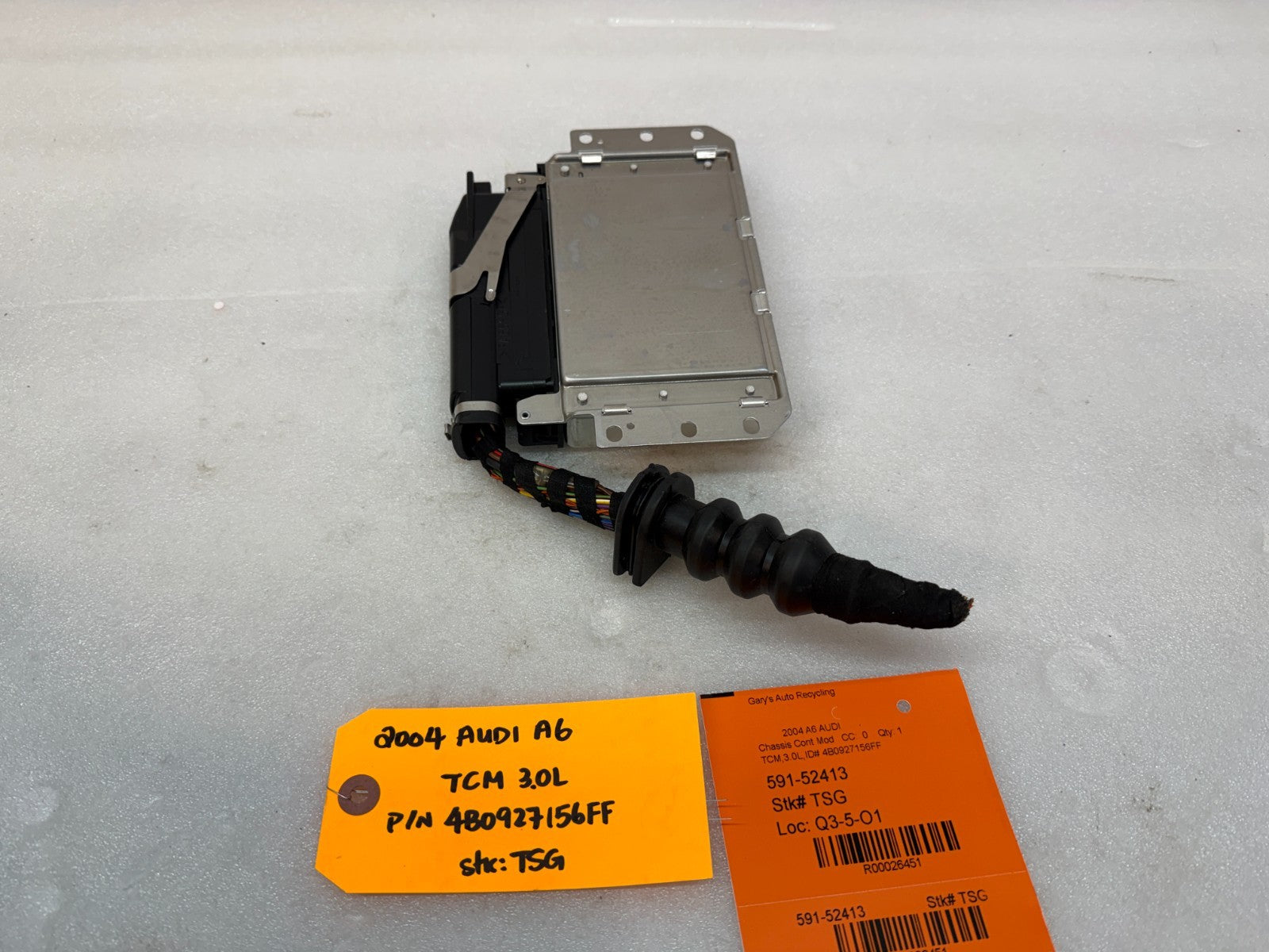 02 03 04 AUDI A6 TCM TCU TRANSMISSION CONTROL MODULE 4B0927156FF