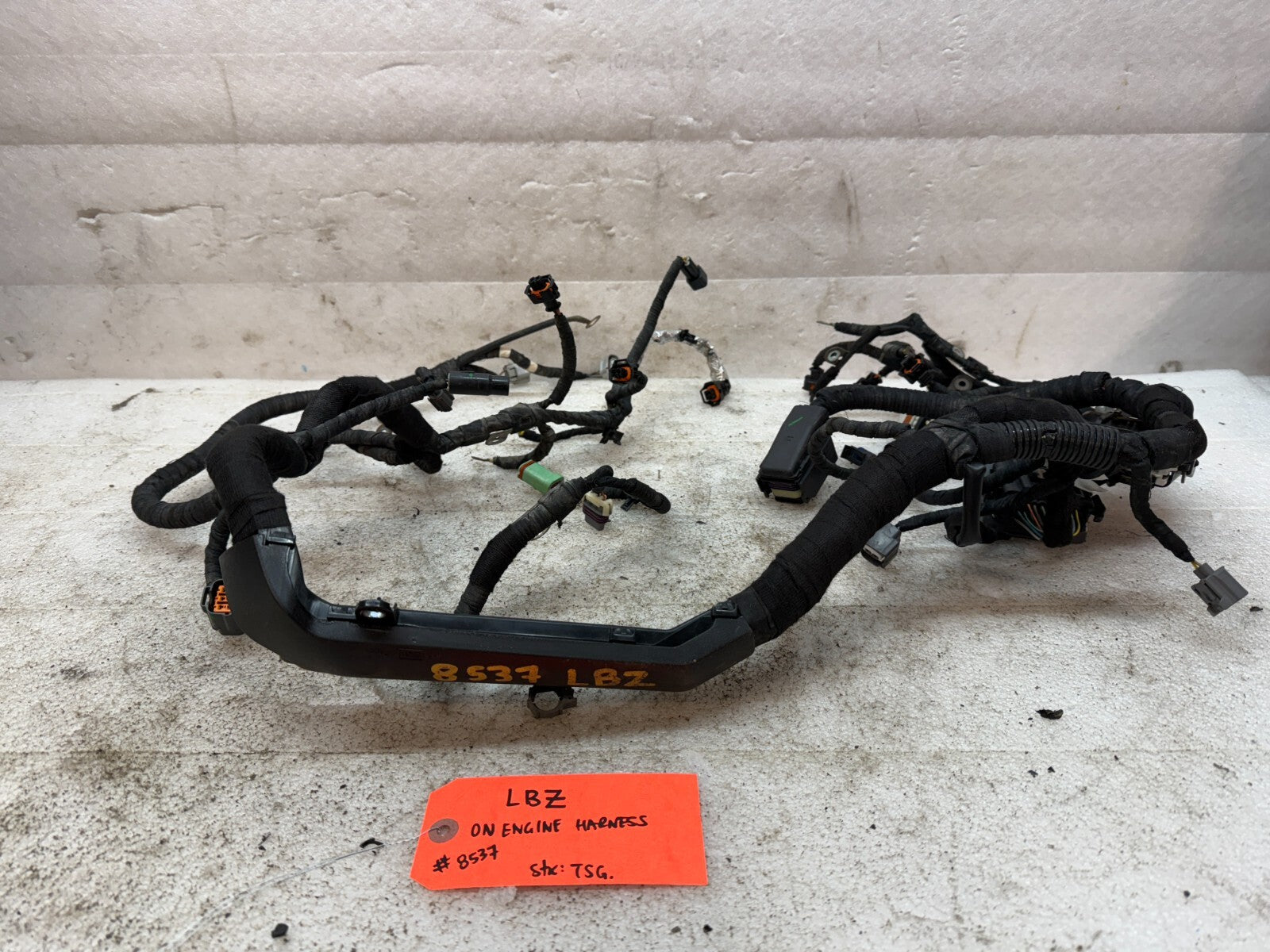 06 07 GMC CHEVROLET 2500HD DURAMAX 6.6 LBZ ENGINE MOTOR WIRING HARNESS LOOM