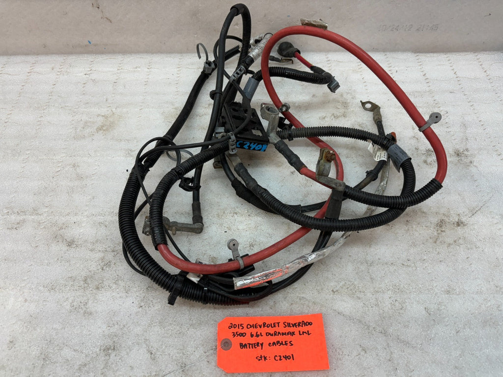 11-16 GMC CHEVROLET SILVERADO 2500HD 3500HD 6.6 LML OEM BATTERY CABLES