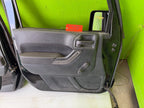 07-18 JEEP WRANGLER JK OEM FULL HARD DOORS BLACK WITH DOOR PANELS MIRROR PX8