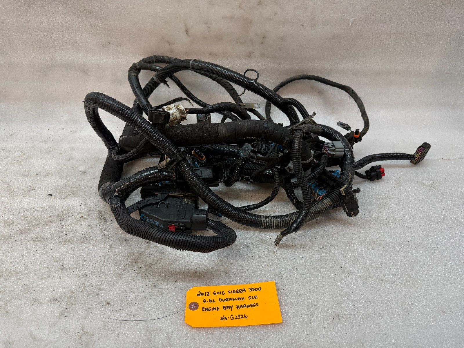 12 GMC SIERRA CHEVROLET SILVERADO 3500HD DURAMAX 6.6 LML ENGINE WIRING HARNESS