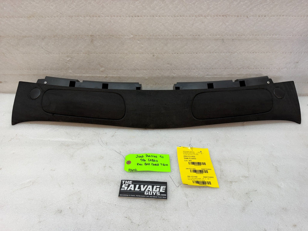 PORSCHE 996 997 CONVERTIBLE CABRIOLET CABRIO ROLL BAR COVER TRIM PANEL BLACK