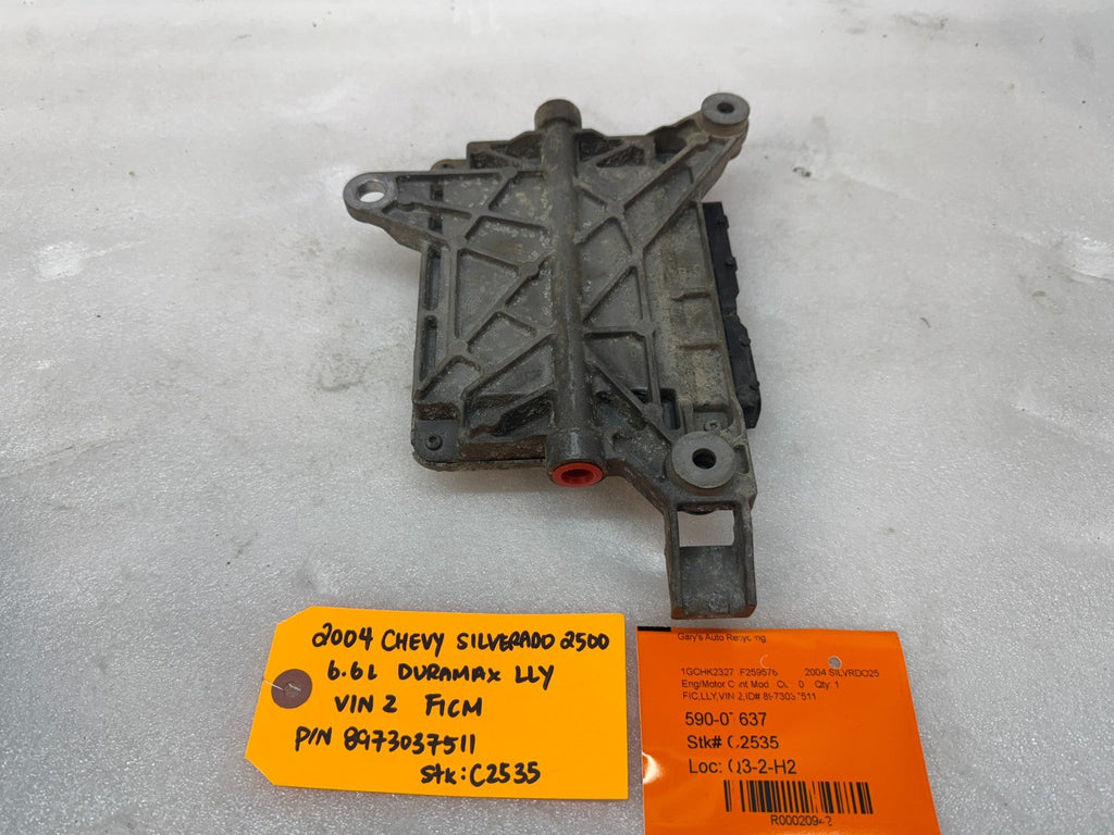 05 Chevrolet GMC LLY 6.6 DURAMAX FICM FUEL INJECTION CONTROL MODULE 8973037511
