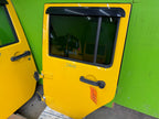 07-18 JEEP WRANGLER JK OEM FULL HARD DOORS YELLOW WITH DOOR PANELS MIRRORS