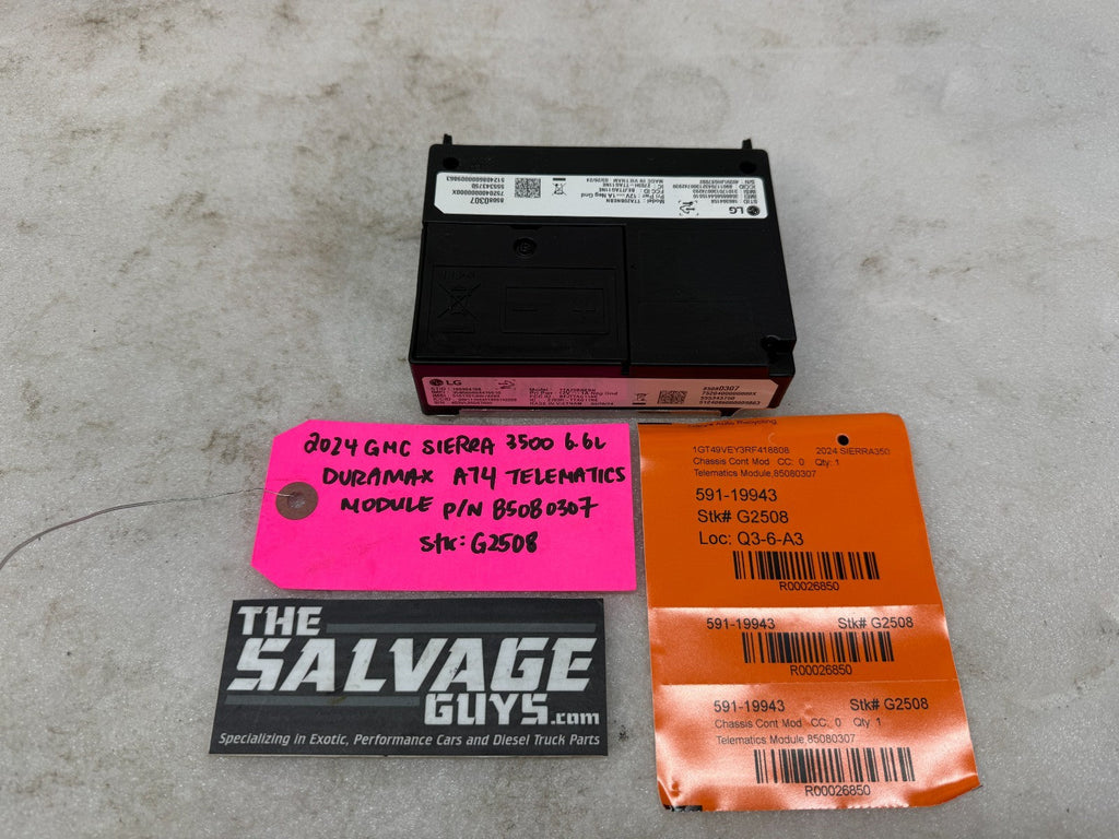 24 25 Chevrolet GMC SIERRA TELEMATICS COMMUNICATION CONTROL MODULE 85080307