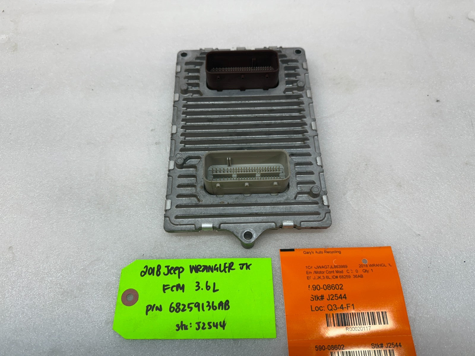 16 17 18 JEEP WRANGLER JK 3.6 AUTO TRANS ENGINE COMPUTER ECM ECU P68259136AB