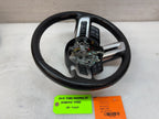 2015 FORD MUSTANG GT BLACK LEATHER STEERING WHEEL W CONTROLS 6sp MANUAL 15 16 17