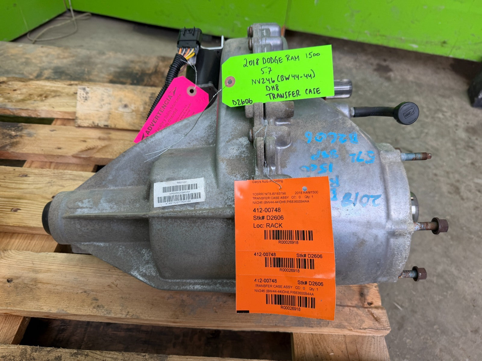 18 DODGE RAM SPORT 1500 5.7 HEMI NV246 TRANSFER CASE P68360094AA 14-18 63k