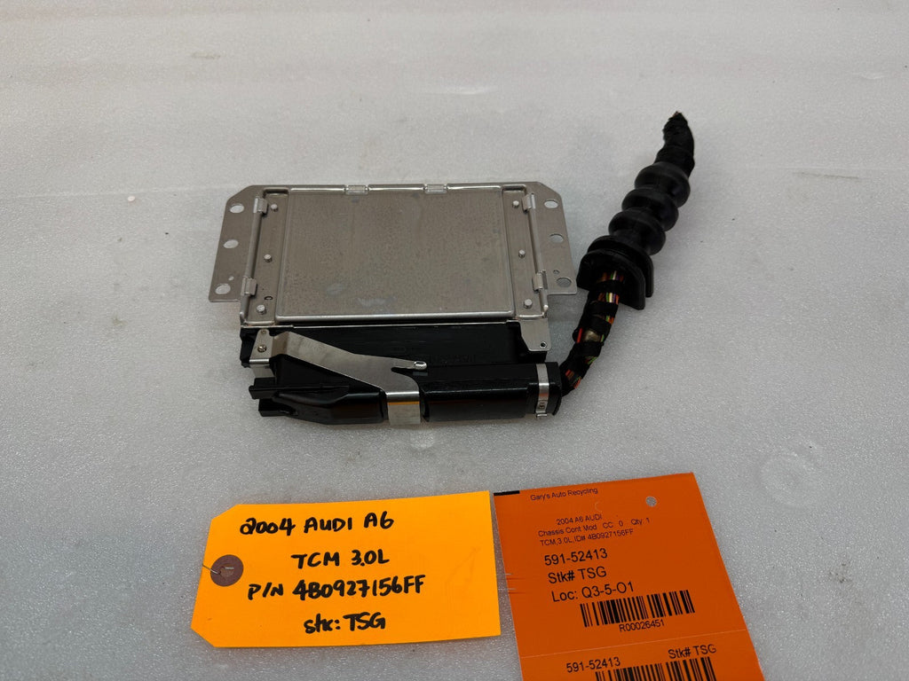 02 03 04 AUDI A6 TCM TCU TRANSMISSION CONTROL MODULE 4B0927156FF