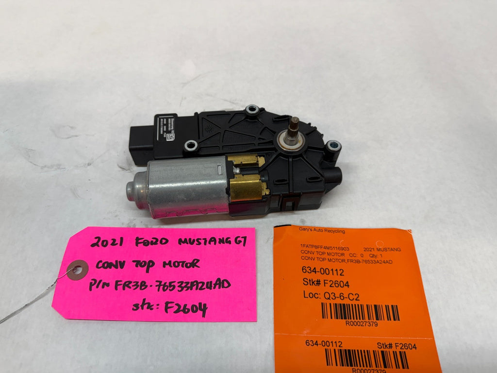 15-23 FORD MUSTANG 5.0 GT S550 LEFT RIGHT POWER ROOF TOP MOTOR FR3B-76533A24AD
