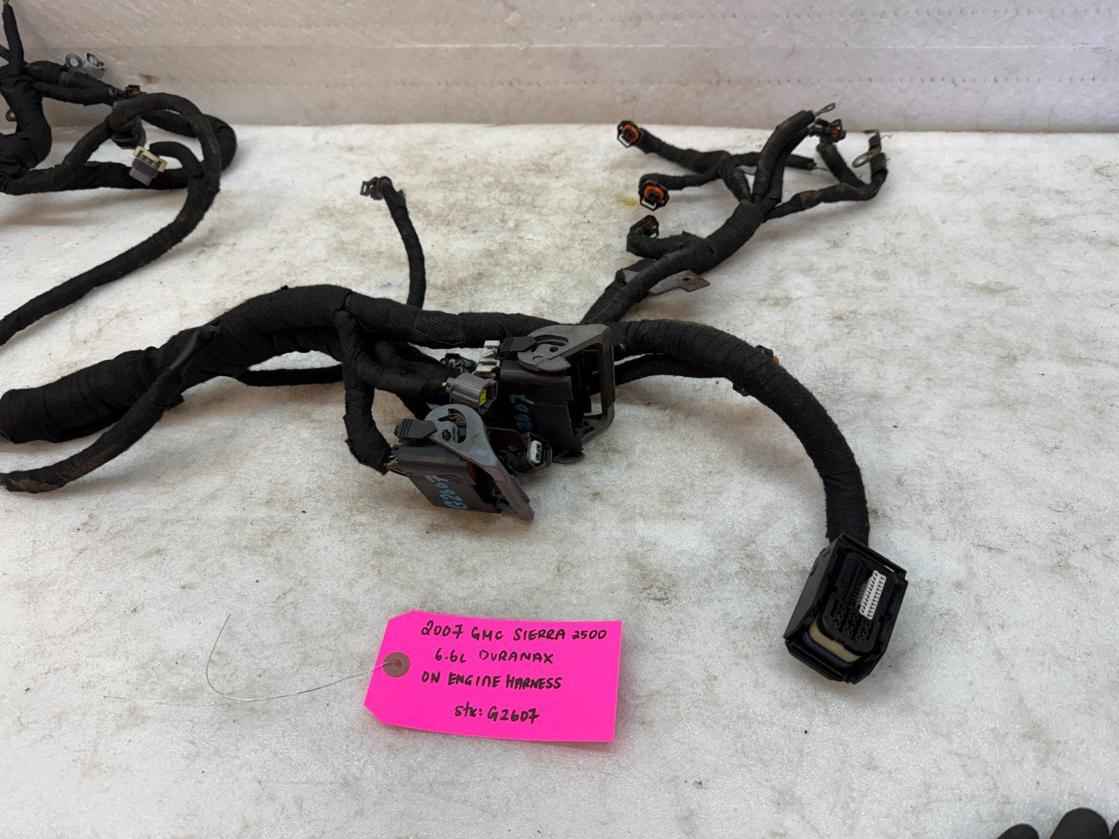 06 07 GMC CHEVROLET 2500HD DURAMAX 6.6 LBZ ENGINE MOTOR WIRING HARNESS LOOM