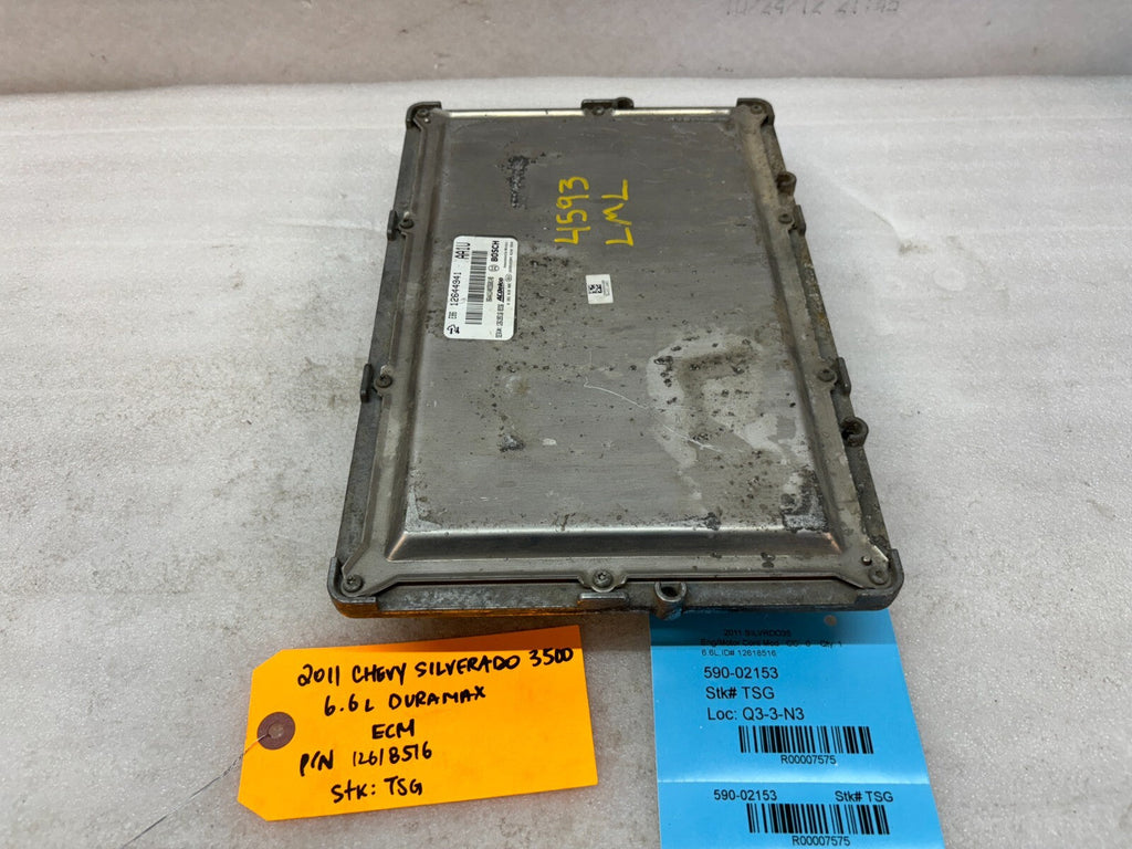 11-14 Chevrolet GMC 2500HD DURAMAX 6.6 LML OEM ENGINE COMPUTER ECU ECM 12618516