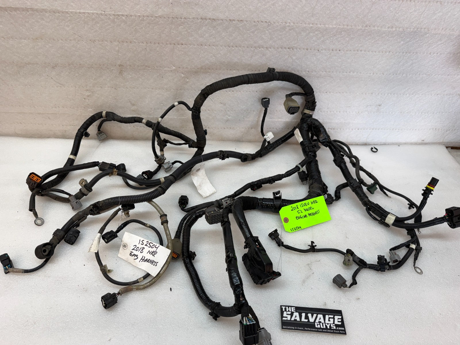 18 ISUZU NRR NPR 5.2L DIESEL ENGINE WIRING HARNESS