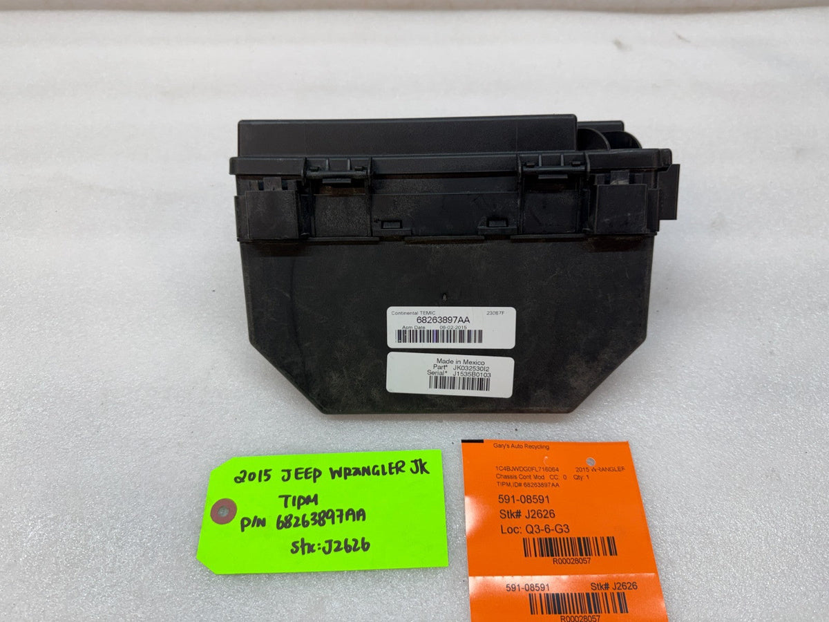 15 JEEP WRANGLER JK TIPM INTEGRATED MODULE FUSE BOX 68263897AA