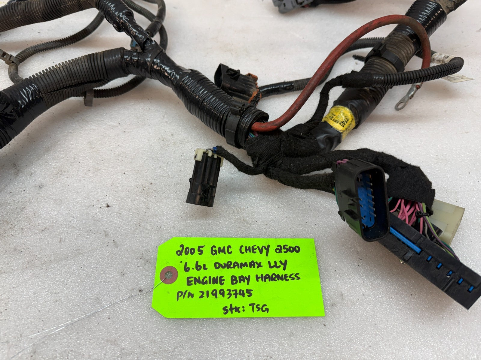 05 Chevrolet GMC 2500HD 3500HD DURAMAX 6.6 LLY DIESEL ENGINE WIRING LOOM HARNESS