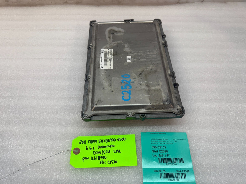 11-14 Chevrolet GMC 2500HD DURAMAX 6.6 LML OEM ENGINE COMPUTER ECU ECM 12618516