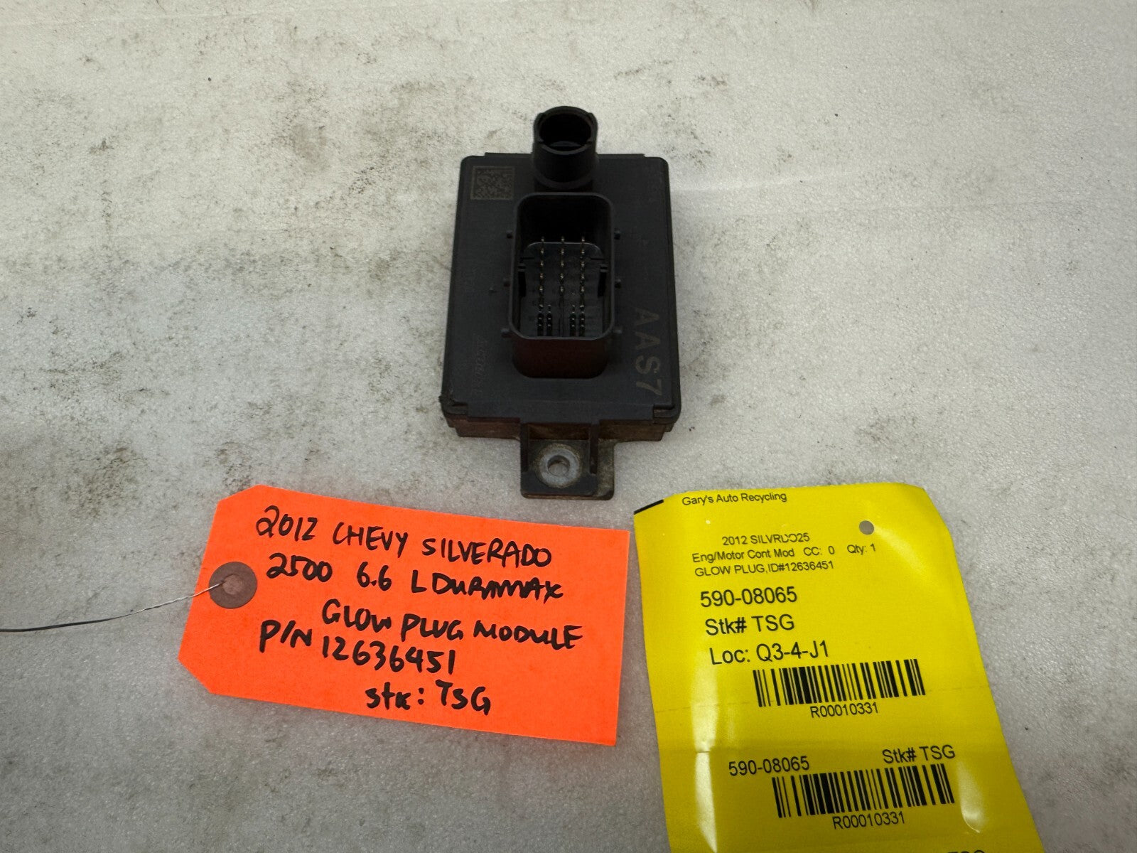 11-14 GMC CHEVROLET SILVERADO 3500HD 6.6 LML OEM GPM GLOW PLUG MODULE 12636451