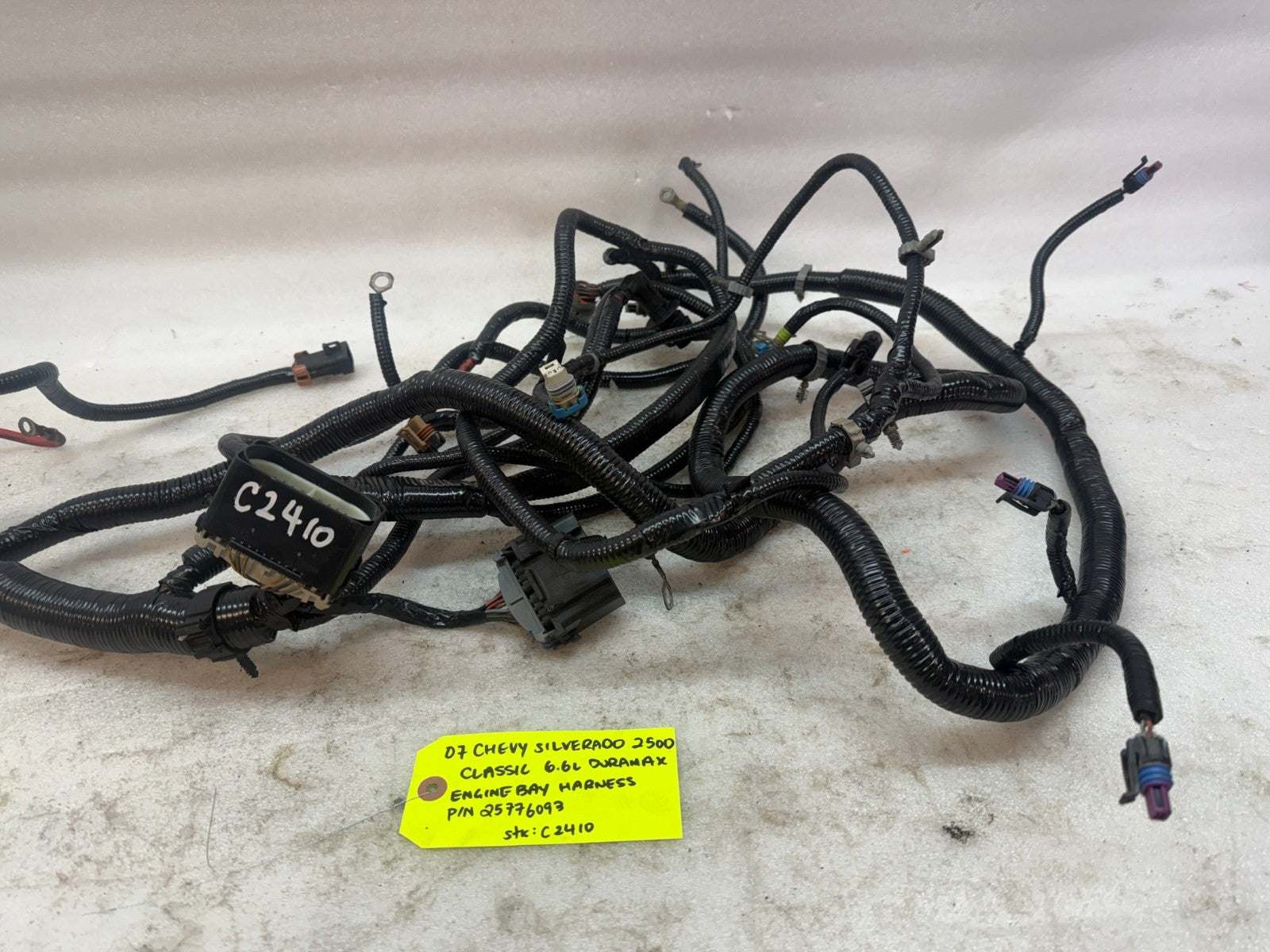 06 07 GMC CHEVROLET 2500HD DURAMAX 6.6 LBZ ENGINE BAY MOTOR WIRING HARNESS LOOM
