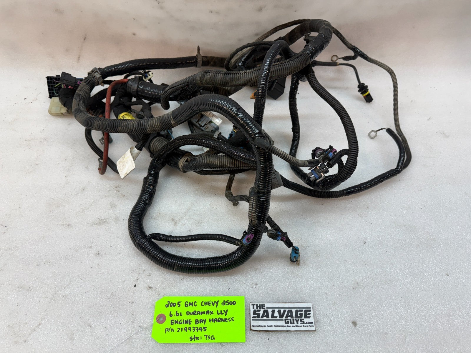 05 Chevrolet GMC 2500HD 3500HD DURAMAX 6.6 LLY DIESEL ENGINE WIRING LOOM HARNESS