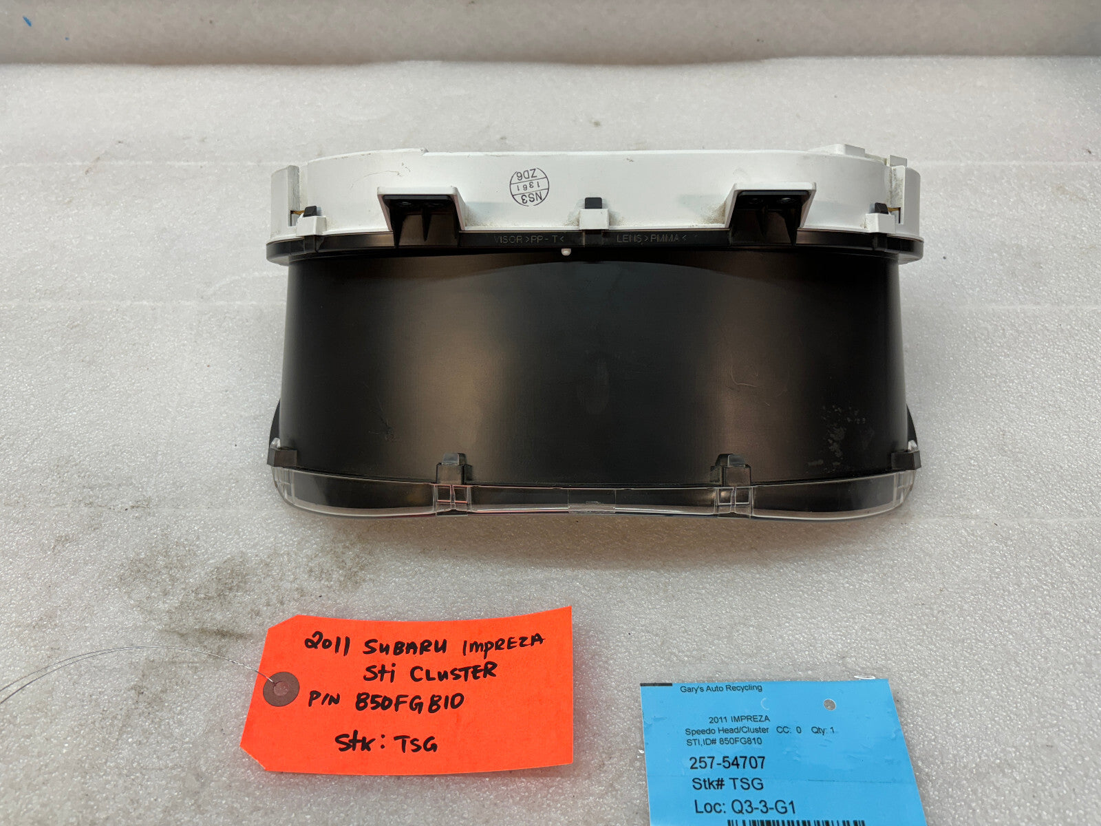 08-13 Subaru Impreza WRX GR8 STi INSTRUMENT GAUGE CLUSTER SPEEDOMETER 850FG810