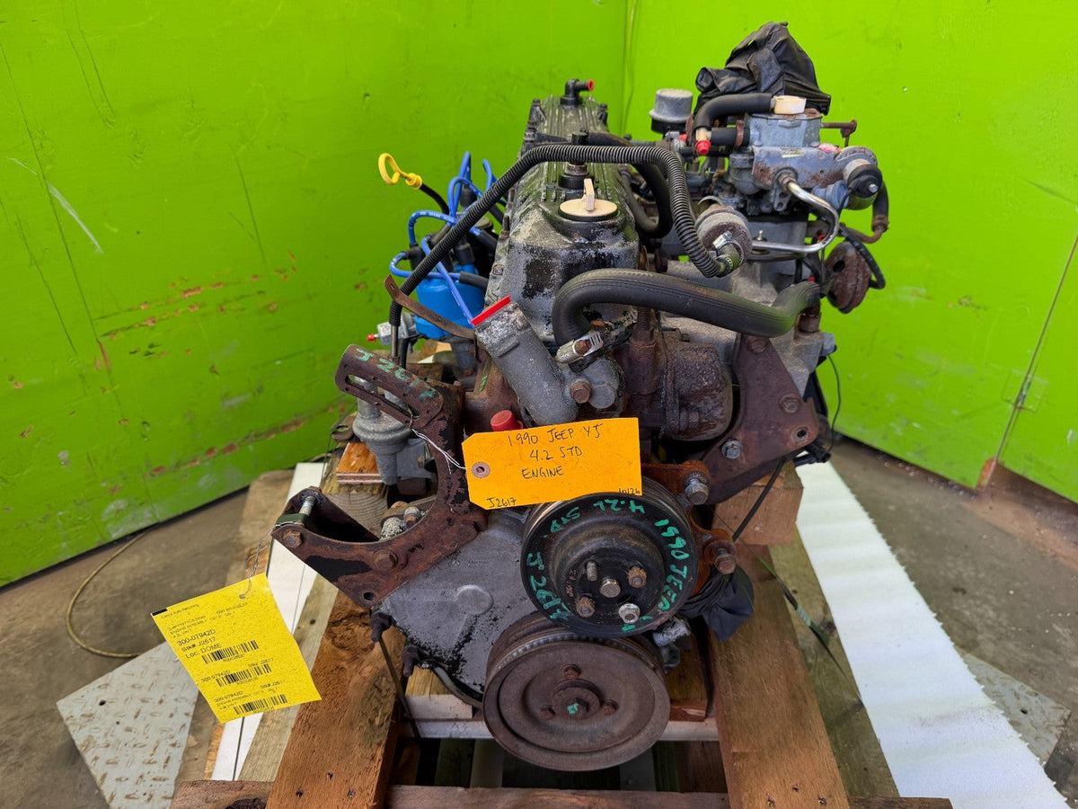 87-90 JEEP WRANGLER YJ 4.2 COMPLETE ENGINE MOTOR ASSEMBLY
