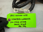 11 NISSAN GTR R35 OEM VR38 OEM STARTER AND BATT CABLE HARNESS 23300JF00B 09-13