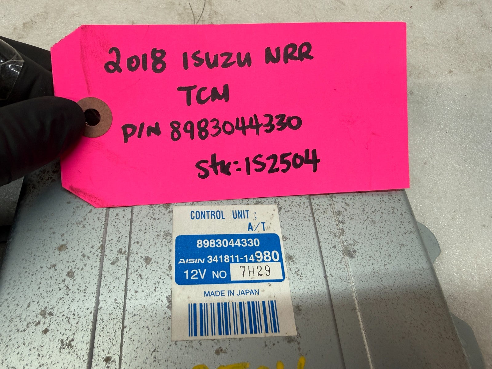 18 ISUZU NRR NPR NQR 5.2 TRANSMISSION CONTROL MODULE TCM TCU 8983044330
