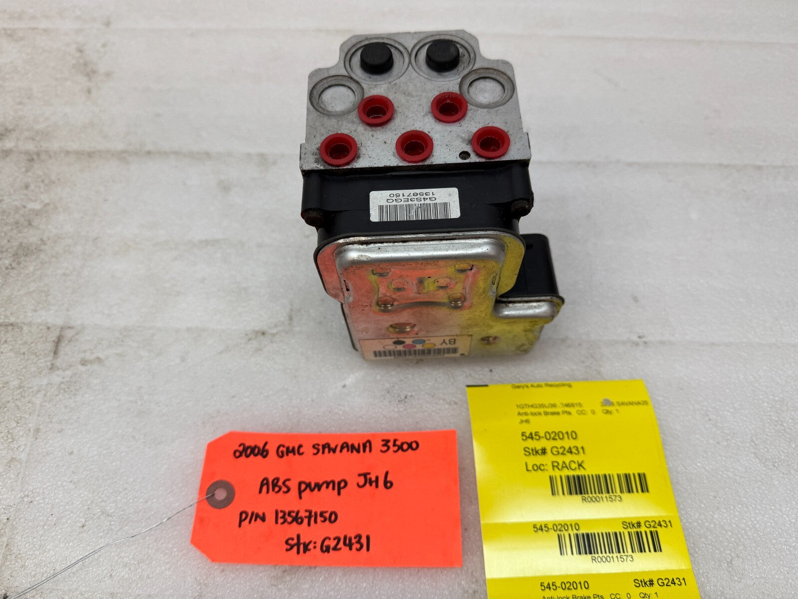 04-07 Chevrolet GMC SAVANA EXPRESS ABS ANTI LOCK BRAKE PUMP MODULE JH6 13567150