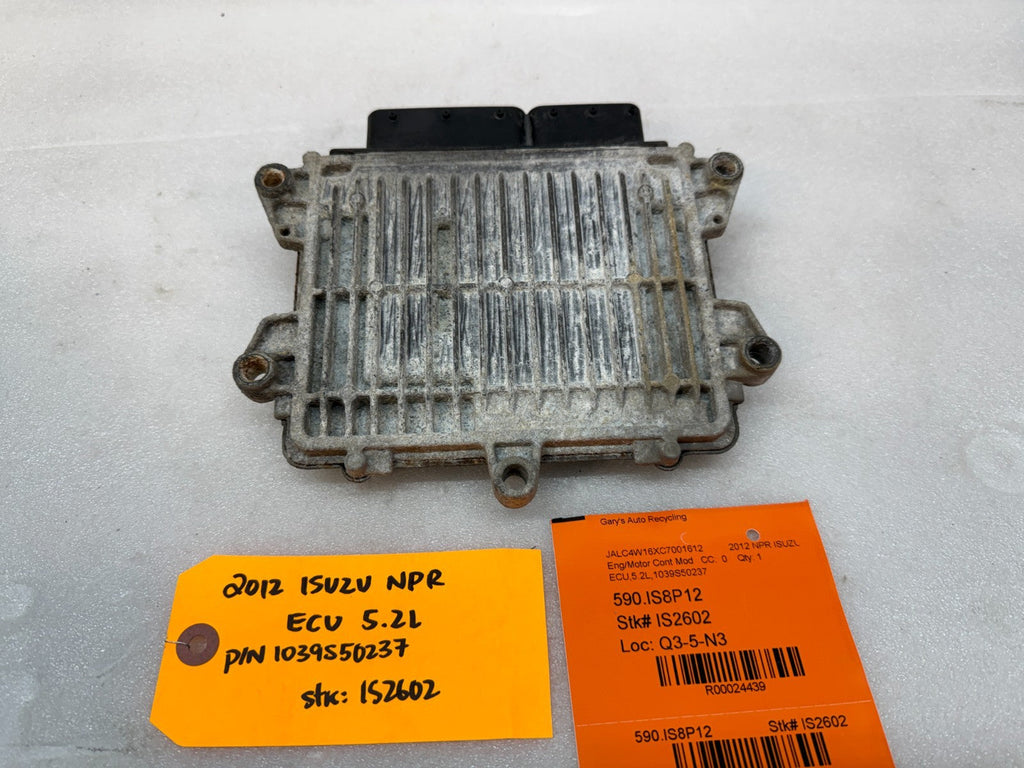 12 ISUZU NRR NPR NQR 5.2 ENGINE COMPUTER CONTROL MODULE ECM ECU
