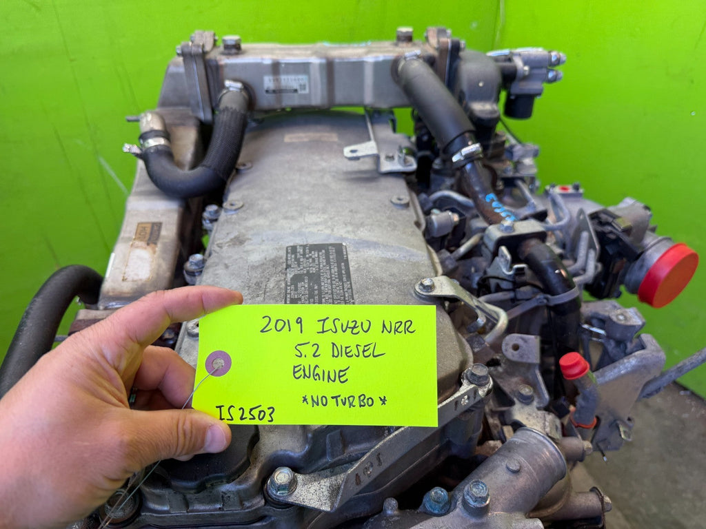 19 ISUZU NRR NPR NQR 5.2 COMPLETE ENGINE ASSEMBLY 4HK1TC 130k