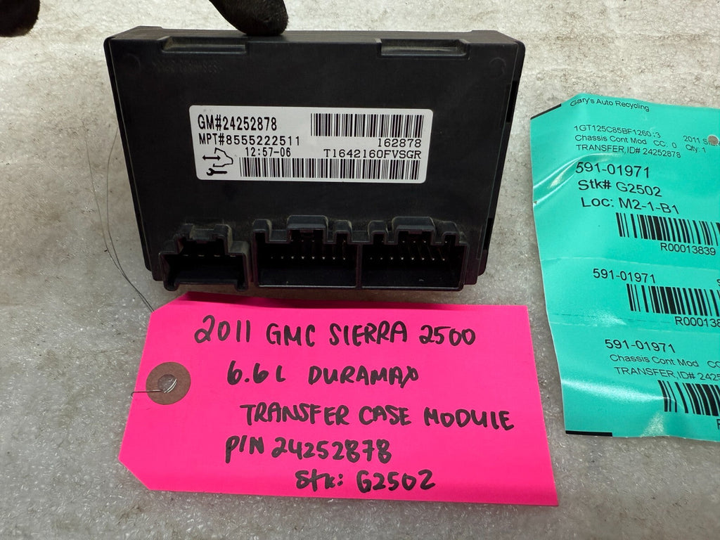07-14 GMC SIERRA SILVERADO 2500 3500 TRANSFER CASE CONTROL MODULE 24252878