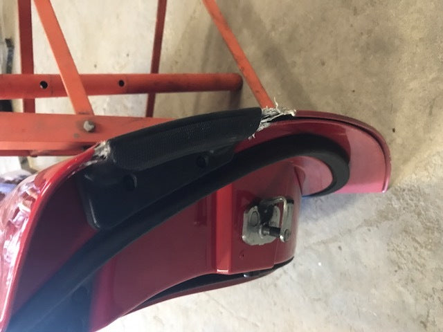 07 CHEVROLET CORVETTE Z06 C6 RIGHT PASSENGER DOOR SHELL RED 05-13